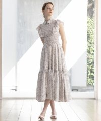 And Couture/フリルシャツシャーリングソフトペイントワンピース/506101920