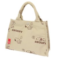 cinemacollection/スヌーピー ミニバッグ IP デリ ジャガード Peanuts－8P ミニバッグ BEIGE ピーナッツ ルートート 手提げかばん キャラクター グッズ /506103045