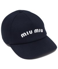 MIUMIU/ミュウミュウ 帽子 ドリル ベースボールキャップ ネイビー レディース MIU MIU 5HC179 2DXI F022X/506103102