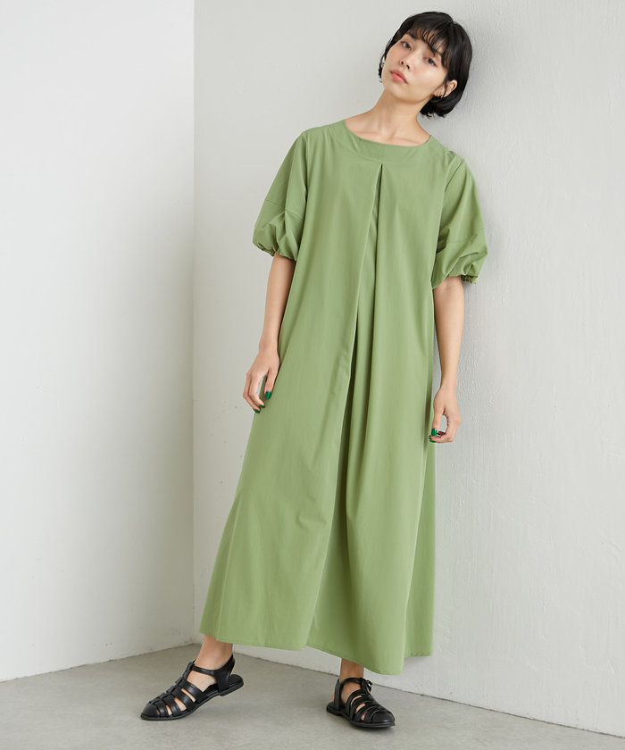 ear PAPILLONNER【SUM1 STYLE】ボリューム袖ワンピース ear PAPILLONNER（イアパピヨネ）の「【SUM1 STYLE（スミ