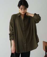 PAL OUTLET/【Loungedress】サテンフレアシャツ/506103358