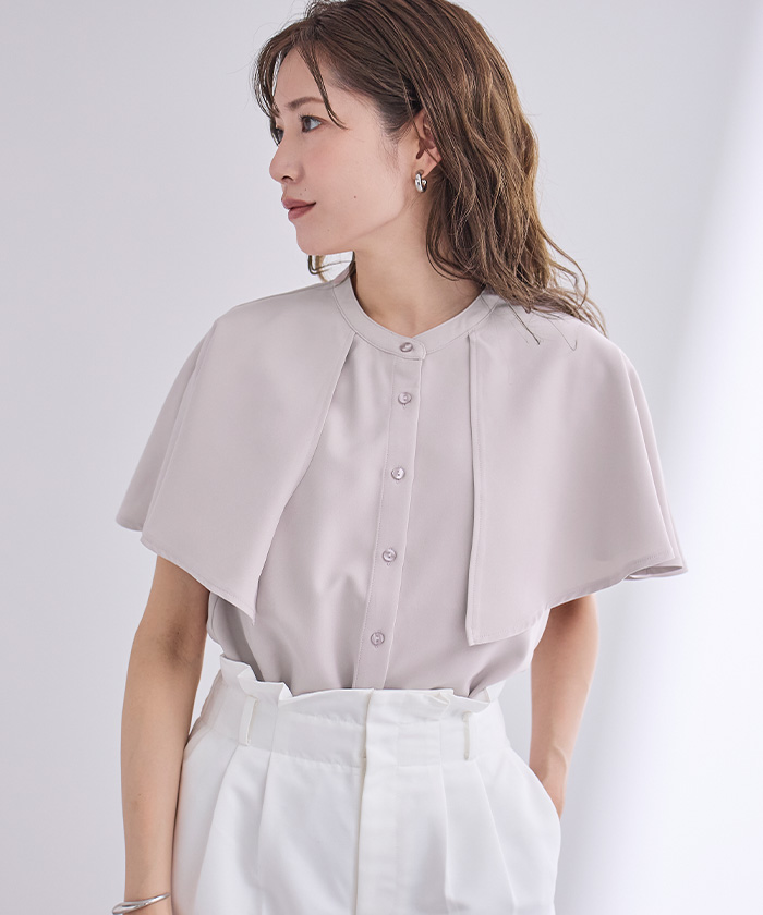 ★美品★フェンディ　シルクブラウス　シルク100% ケープデザイン　ドレープ Vince ドレープ シルクブラウス | ブラック | FARFETCH JP