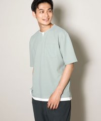 a.v.v (MEN)/【接触冷感】梨地フェイクレイヤードカットソー(Good Teeシリーズ）/506015679