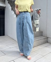 NICE CLAUP OUTLET/トレンドシルエット、カーブデニムパンツ/506099527