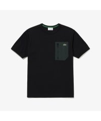 LACOSTE Mens/アウトドアジップポケット鹿の子地半袖Tシャツ/506103980