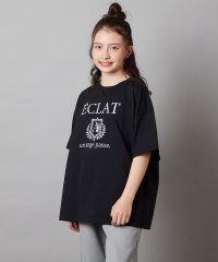 a.v.v(KID'S)/[160]エンブレム刺繍オーバーシルエットＴシャツ/506104046