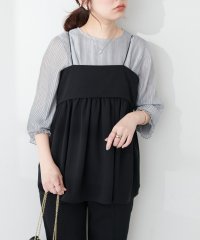 NICE CLAUP OUTLET/【every very niceclaup】細ヒモペプラムキャミTOPS/506104358