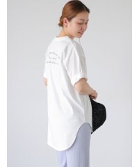 Lugnoncure/前後ロゴ刺繍Tシャツ/506104603