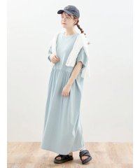 Samansa Mos2/【Sサイズ WEB限定】【抗菌防臭】風が通る涼しげカットワンピース/506104731