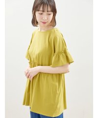 Samansa Mos2/【抗菌防臭】ブラウスみたいなフリルカットTシャツ/506104743