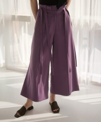 MIELI INVARIANT/Trimming Patch Ribbon Pants/506104894