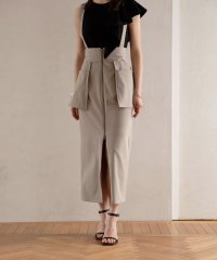 MIELI INVARIANT/Suspender Zip Pencil Skirt/506104902