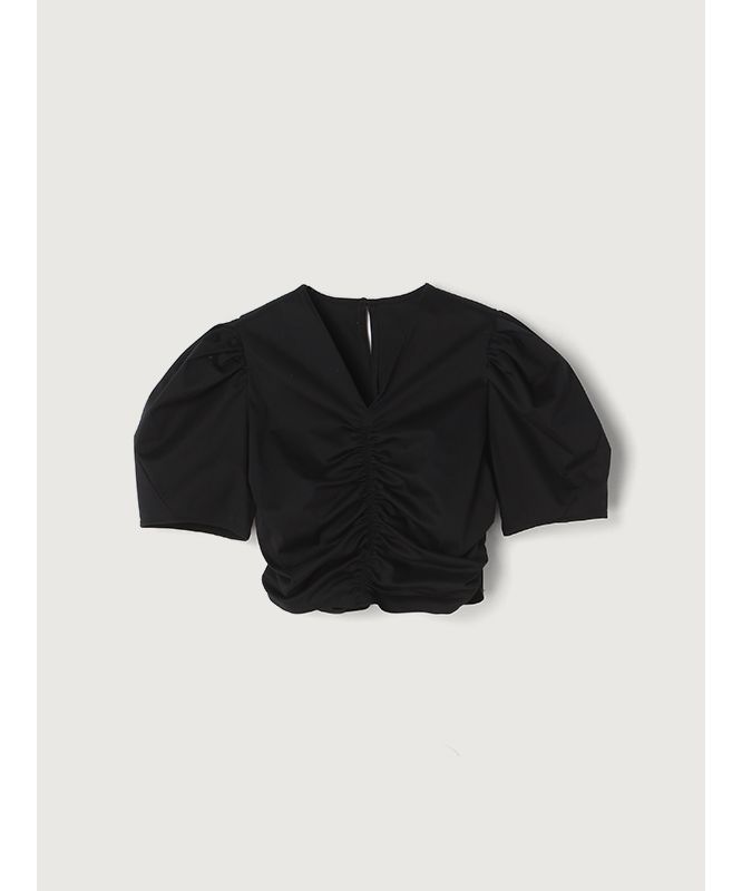 美品　anuans　アニュアンス　フロントギャザーショートトップス セール】フロントギャザーショートトップス(506105010) | ア
