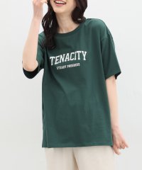 Honeys/ゆるカレッジプリントＴ トップス Tシャツ カットソー 半袖Tシャツ ロゴT UVカット /506105046
