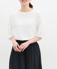 Honeys/袖ボリュームＴシャツ トップス Tシャツ カットソー 半袖 綿混 UVカット /506105050