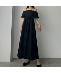 Louere/ルエレ Louere Louere 【ペチスカートset】オフショルボリュームフレアワンピース/506105355