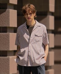 J.PRESS MENS/【HYBRID LINEN】オープンカラーシャツ/506105370