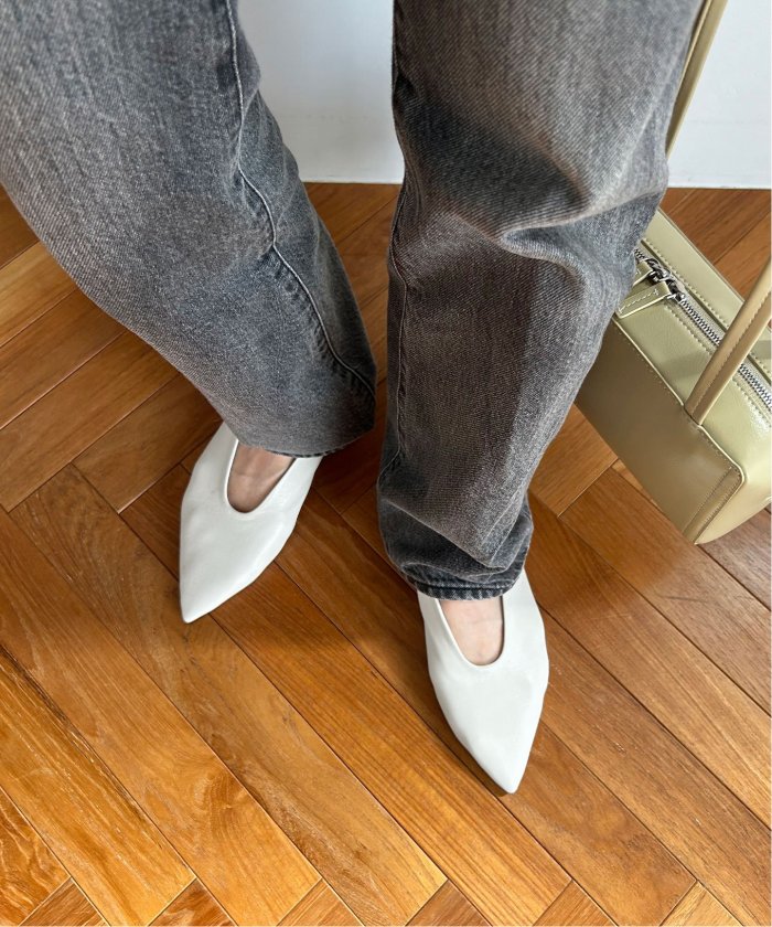 美品】BONITAS SLOBE IENA ポインテッドパンプスブラック