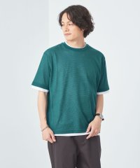 green label relaxing/メッシュ レイヤード クルーネック Tシャツ/506096612