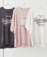 NICE CLAUP OUTLET/ピグメント加工Tシャツ　ゆったり/506099525