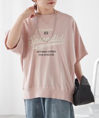 NICE CLAUP OUTLET/ピグメント加工Tシャツ　ゆったり/506099525