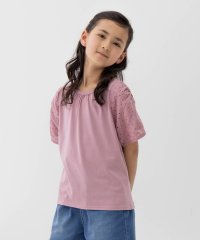 MAC HOUSE(kid's)/SARARI サラリ NAVY 袖レースプルオーバー KMH241022/506102984