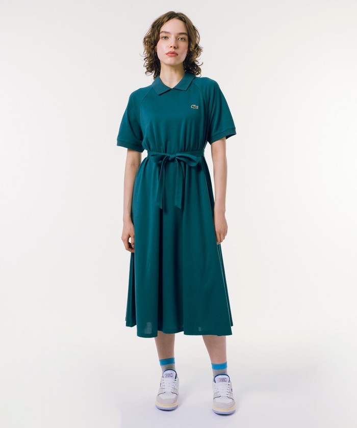 セール 30%OFF】ラコステ LACOSTE バックプラケットポロドレス