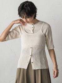 socolla/ソコラ socolla ビスチェ付きリブニット≪手洗い可能≫/506106298