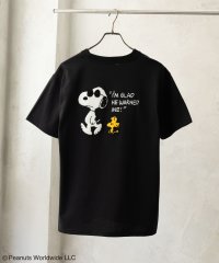 MAC HOUSE(men)/PEANUTS SNOOPY サガラ刺繍Tシャツ 152158006－8/506106684