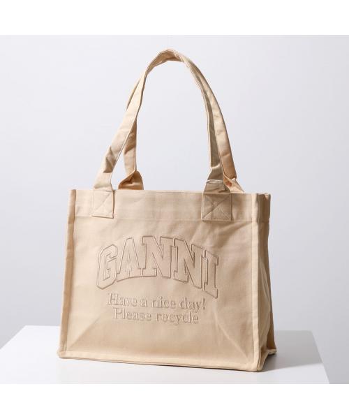 【2025A/W新作★送料無料】 クーポン】【セール EASY LARGE トートバッグ 22%OFF】GANNI バッグ