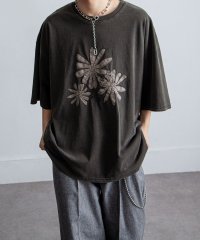 Nilway/ピグメントプリント刺繍Tシャツ/506107138