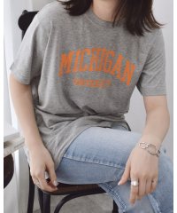 RAD CHAMP/MICHIGAN カレッジロゴプリントTシャツ/506107171