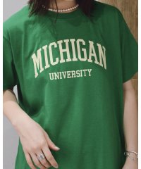 RAD CHAMP/MICHIGAN カレッジロゴプリントTシャツ/506107171