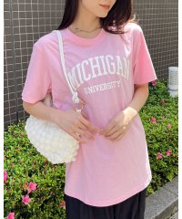 RAD CHAMP/MICHIGAN カレッジロゴプリントTシャツ/506107171