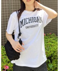 RAD CHAMP/MICHIGAN カレッジロゴプリントTシャツ/506107171