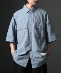 MAISON CLUB/【MAISON CLUB】U.S.NAVY Big Half Sleeve Shirt ビッグワークハーフスリーブシャツ/506107201