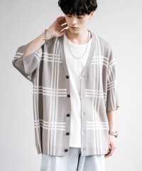 Rocky Monroe/接触冷感 ニットカーディガン 半袖 メンズ レディース サマーニット 春ニット ライトアウター レーヨン ナイロン 羽織り 薄手 ゆったり シンプル キレイめ /506107244