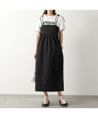 GANNI/GANNI ワンピース Cotton Poplin String Midi Dress/506107416