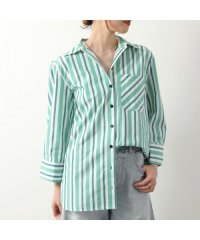GANNI/GANNI 長袖 シャツ Stripe Cotton Shirt ストライプ/506107577