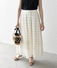 SHIPS any WOMEN/SHIPS any:〈洗濯機可能〉シアー チェック ギャザー スカート/506112754