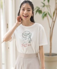 any SiS L/線画×刺繍ロゴ Tシャツ/506118159