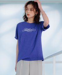 NIJYUSANKU（LARGE SIZE）/【井波麻里衣さんコラボ】カリグラフィー 刺繍 Tシャツ/506118192