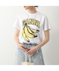 GANNI/GANNI 半袖 Tシャツ Basic jersey Relaxed T－shirt/506017996