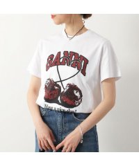 GANNI/GANNI 半袖 Tシャツ Basic jersey Relaxed T－shirt/506017996