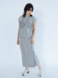 LASUD/ラシュッド LASUD Vネックベストレイヤードワンピース/506104042