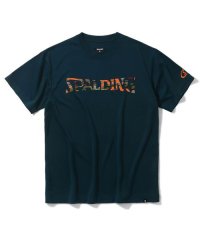 SPALDING/Tシャツ オーバーラップド カモ ロゴ/506111140