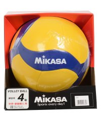 MIKASA/バレー4号 レクリエーション 縫い 黄/青/506113929