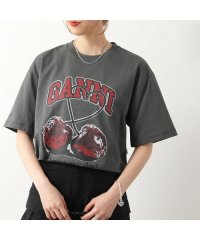 GANNI/GANNI 半袖 Tシャツ Future Heavy Drop Shoulder T－shirt/506119156