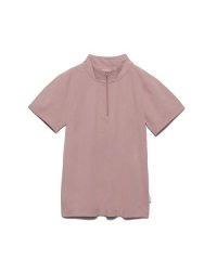 sanideiz TOKYO/コットンタッチ天竺 ハーフジップTシャツ LADIES/506120426
