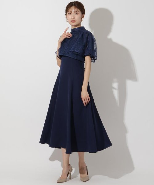 ラメフラワーチュールレイヤードドレス(505943947) | AND COUTURE(AND 